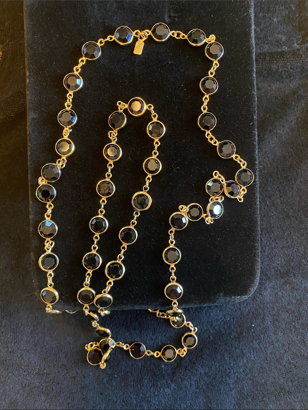 Vintage Swarovski Austrian crystal Gold-Tone Necklace